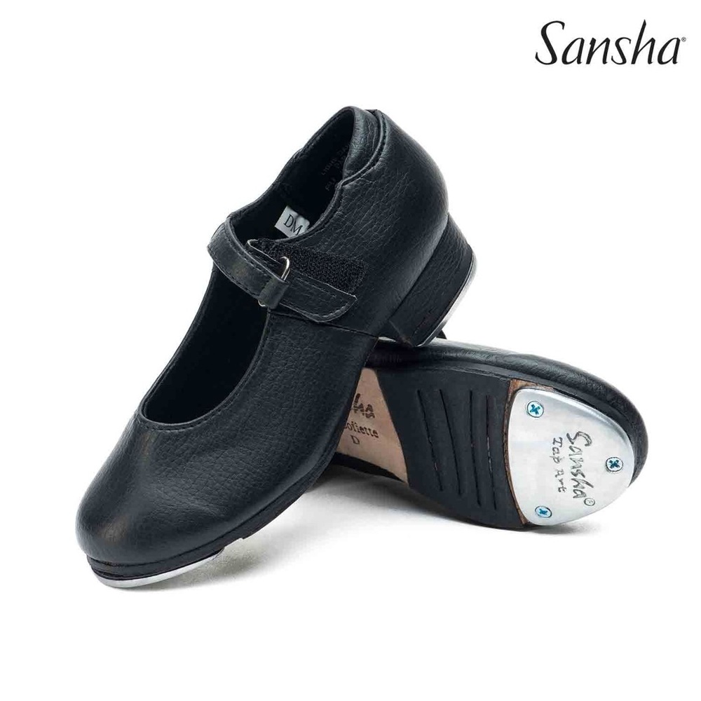 Kids tap shoes with Velcro straps - size 25